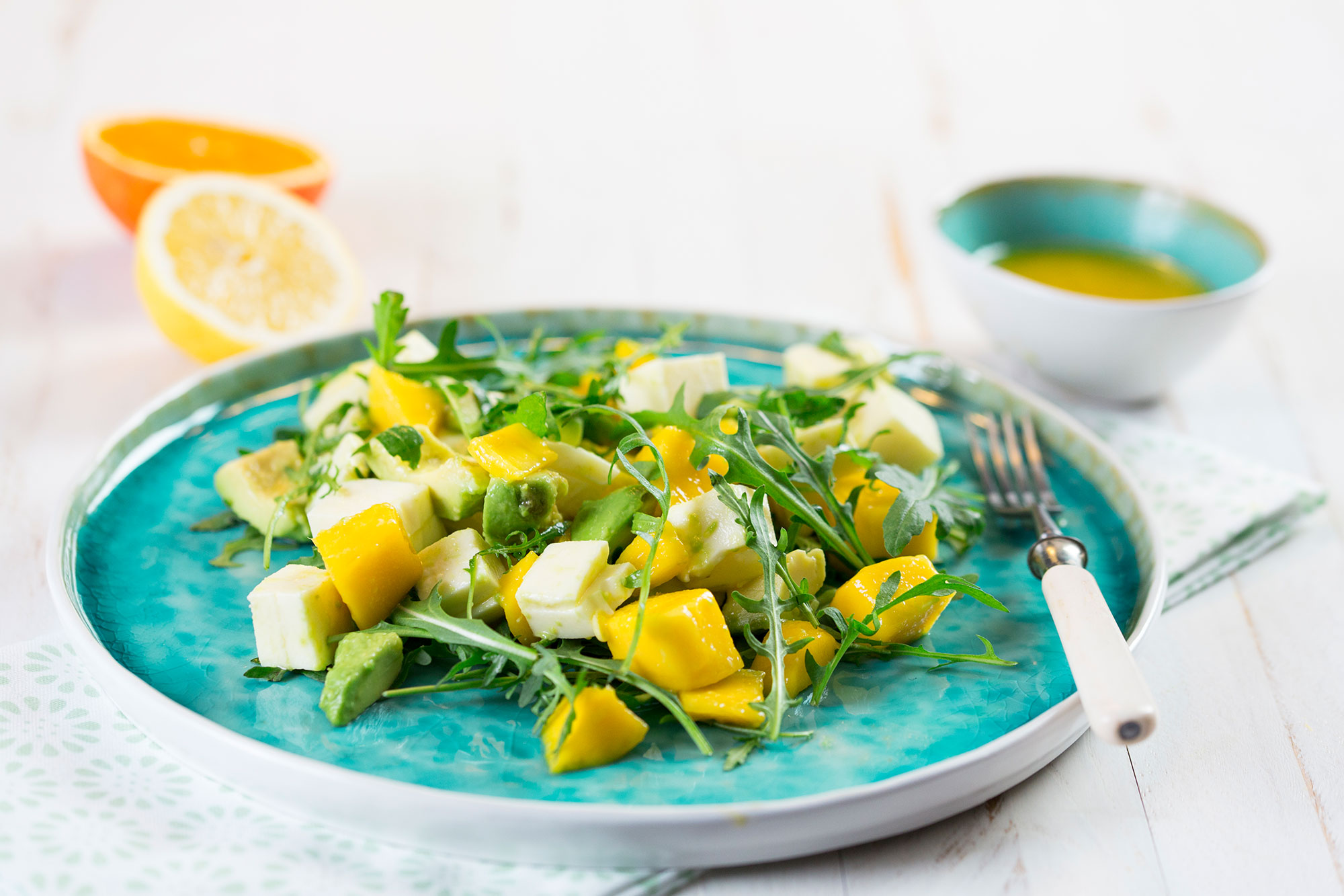 Avocado-Mango-Mozzarella Salat | Schärdinger