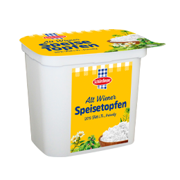 Das Bild zeigt den Schärdinger Alt Wiener Speisetopfen