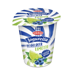 Das Bild zeigt das Jogurella in der Limited Edition Heidelbeere-Limette