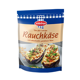Das Bild zeigt den Schärdinger Rauchkäse gerieben