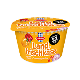 Das Bild zeigt den Schärdinger Landfrischkäse Sommergemüse
