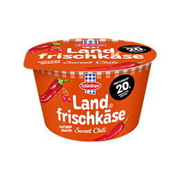 Das Bild zeigt den Schärdinger Landfrischkäse Sweet Chili