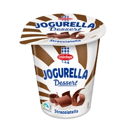 Das Bild zeigt das Schärdinger Jogurella in der Sorte Stracciatella-Dessert
