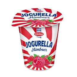 Das Bild zeigt das Schärdinger Jogurella in der Sorte Himbeer
