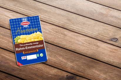 Rahm-Emmentaler geräuchert Scheiben hauchdünn