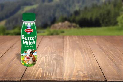 Schärdinger Buttermilch in der 250ml PET Flasche