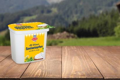 Das Bild zeigt den Schärdinger Alt Wiener Speisetopfen