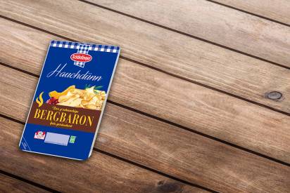 Das Bild zeigt den Schärdinger Bergbaron geräuchert hauchdünn