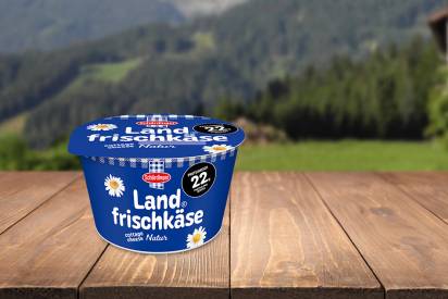 Das Bild zeigt den Schärdinger Landfrischkäse Natur