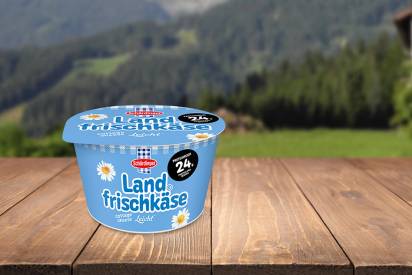 Das Bild zeigt den Schärdinger Landfrischkäse Natur leicht