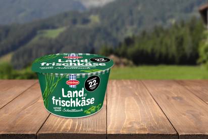Das Bild zeigt den Schärdinger Landfrischkäse Schnittlauch