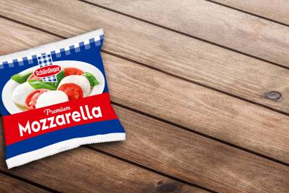 Das Bild zeigt die Schärdinger Mozzarella Kugel