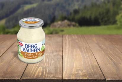 Das Bild zeigt das Schärdinger Bergbauern Joghurt Karamell-Keks