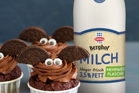 Fledermaus-Muffins für Halloween Header