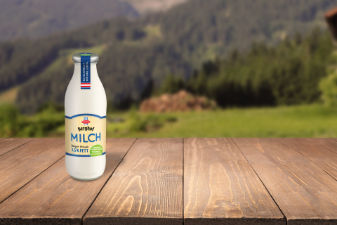 Berghof Milch im Glas 3,5% 0,5L Headerbild