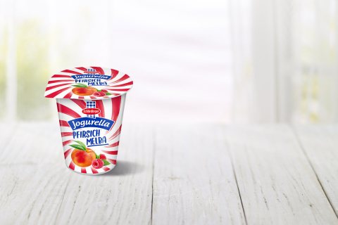 Jogurella Pfirsich Melba Fruchtjoghurt Headerbild