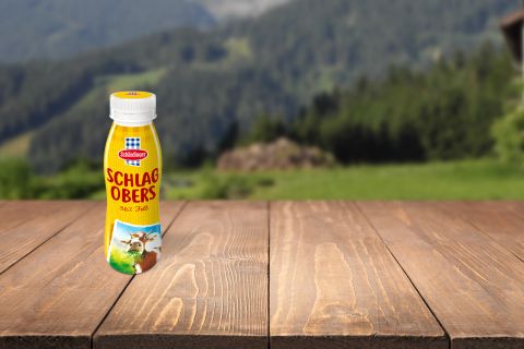 Schlagobers Flasche Header