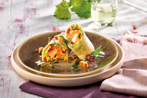 Ceasar Chicken Wrap