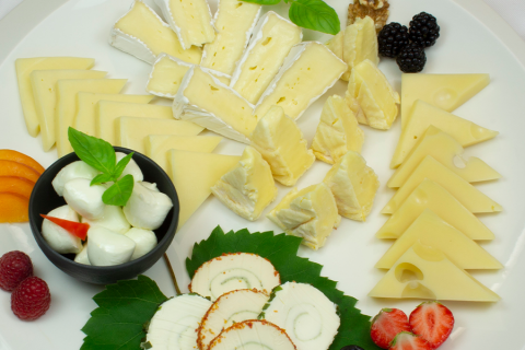 Käse-Sektplatte