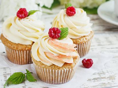 Cupcakes mit Topping mit Schärdinger CREMiG