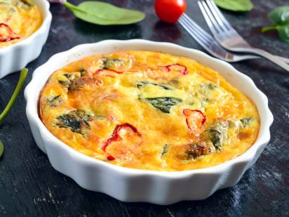 Das Bild zeigt einen High Protein Potato Cake mit der Schärdinger Protein Käsescheiben Typ Gouda