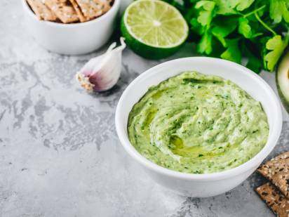 Cilantro Lime Sauce mit Schärdinger Bergbauern Sauerrahm