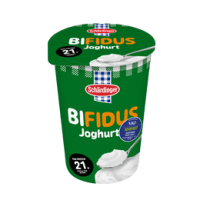 Das Bild zeigt den Schärdinger Bifidus im 500g Becher mit VKI Sticker