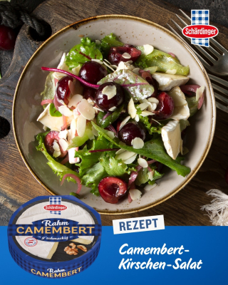 Sommerlicher Camembert-Kirschen-Salat