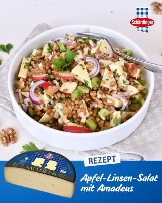 Apfel-Linsen-Salat mit Amadeus