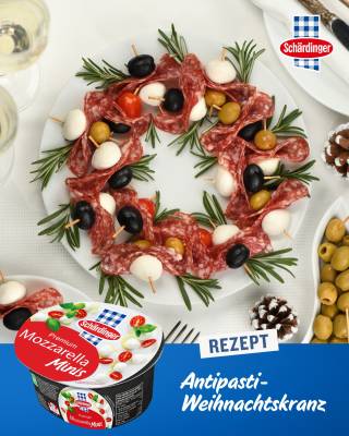 Antipasti Weihnachtskranz
