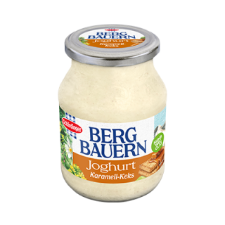 Das Bild zeigt das Schärdinger Bergbauern Joghurt Karamell-Keks