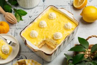 Das Bild zeigt das Limoncello-Tiramisu mit CremiG
